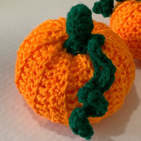 Home Decor Farm Decor Handmade Crochet Pumpkins - Picture 3 of 13